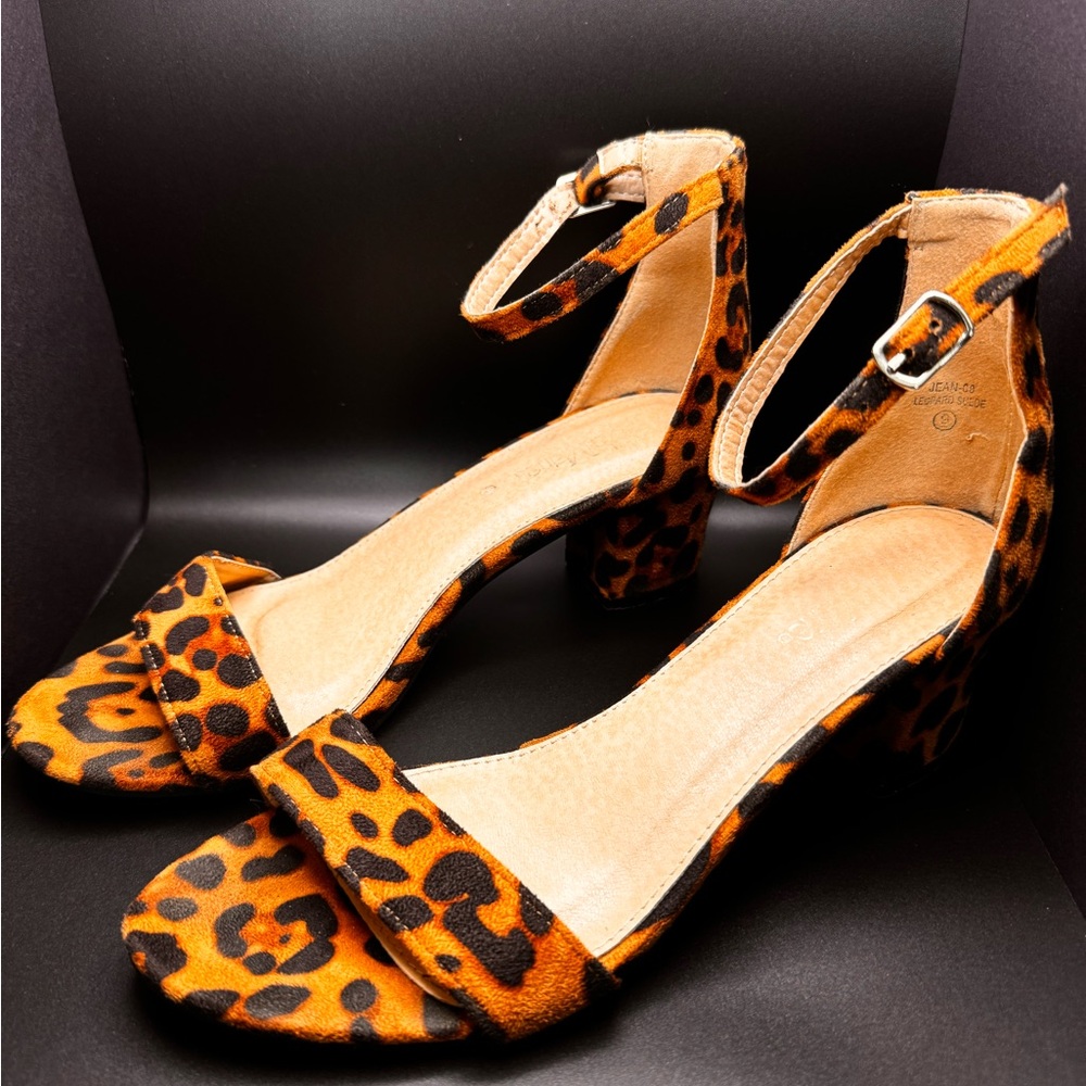 Leopard Print Heels Size 9
